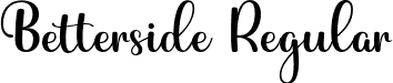 Betterside Regular font - betterside.otf