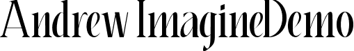 Andrew Imagine Demo font - AndrewImagineDemoRegular.ttf