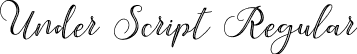 Under Script Regular font - Under Script.ttf