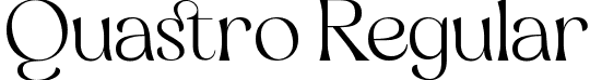 Quastro Regular font - Quastro-BWVGl.ttf