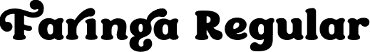 Faringa Regular font - Faringa.otf