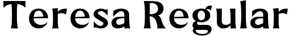 Teresa Regular font - Teresa-Semibold.ttf