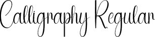 Calligraphy Regular font - Calligraphy.otf