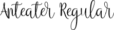 Anteater Regular font - Anteater.ttf