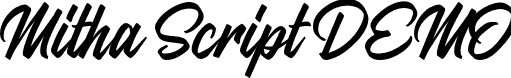 Mitha Script DEMO font - mitha-script.otf