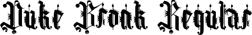 Duke Bronk Regular font - Duke Bronk.ttf