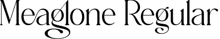 Meaglone Regular font - Meaglone-ow5nx.otf