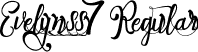 Evelynss7 Regular font - Evelyn_ss7.ttf