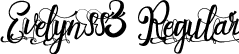 Evelynss3 Regular font - Evelyn_ss3.ttf