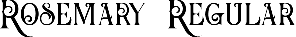 Rosemary Regular font - Rosemary.otf