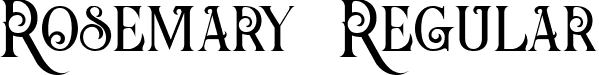 Rosemary Regular font - Rosemary.ttf