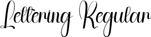 Lettering Regular font - Lettering.otf