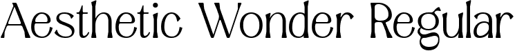 Aesthetic Wonder Regular font - AestheticWonderDEMO-Regular.ttf