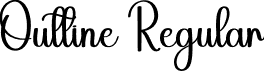 Outline Regular font - Outline.otf