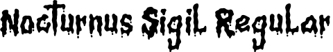 Nocturnus Sigil Regular font - Nocturnus-Sigil-Demo.otf