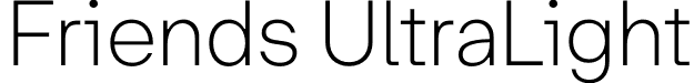 Friends UltraLight font - Friends-UltraLight.otf