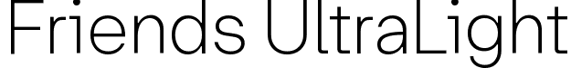 Friends UltraLight font - Friends-UltraLight.ttf