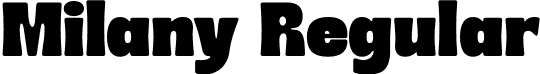 Milany Regular font - Milany-Regular.otf