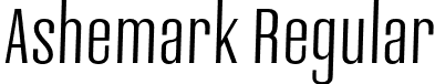 Ashemark Regular font - Ashemark regular.otf