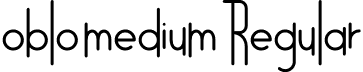 oblo medium Regular font - oblo-medium.otf