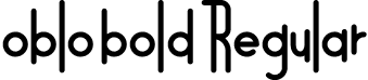 oblo bold Regular font - oblo-bold.otf