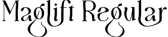 Maglift Regular font - Maglift.otf