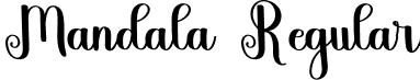 Mandala Regular font - Mandala.otf