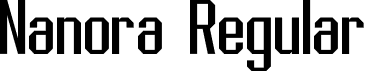 Nanora Regular font - Nanora-Demo.otf