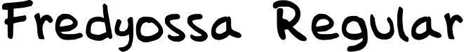 Fredyossa Regular font - Fredyossa-Regular.ttf