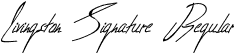 Livingston Signature Regular font - Livingston-Signature.otf