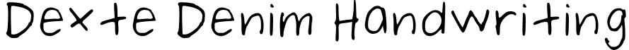 Dexte Denim Handwriting font - DexteDenimHandwriting-Regular.ttf