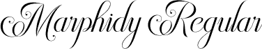 Marphidy Regular font - Marphidy OTF.otf