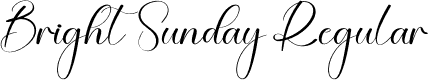 Bright Sunday Regular font - Bright-Sunday.otf