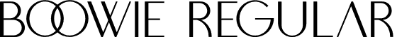 BOOWIE Regular font - BOOWIE.ttf