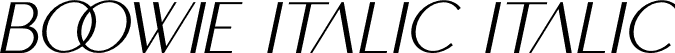 BOOWIE italic Italic font - BOOWIE italic.otf