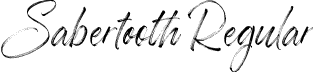 Sabertooth Regular font - Sabertooth.ttf