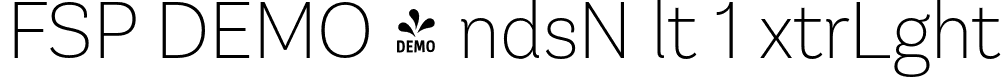 FSP DEMO - ndsN lt 1 xtrLght font - Fontspring-DEMO-andesneuealt1-extralight.otf