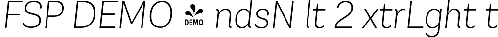 FSP DEMO - ndsN lt 2 xtrLght t font - Fontspring-DEMO-andesneuealt2-extralightit.otf