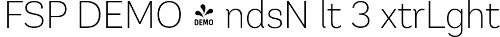 FSP DEMO - ndsN lt 3 xtrLght font - Fontspring-DEMO-andesneuealt3-extralight.otf