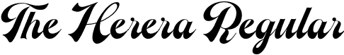 The Herera Regular font - The Herera.otf