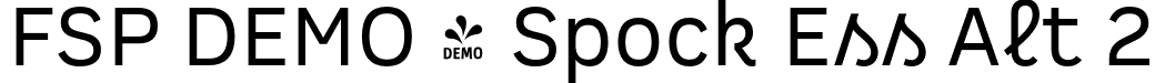 FSP DEMO - Spock Ess Alt 2 font - Fontspring-DEMO-spockessalt2-regular.otf