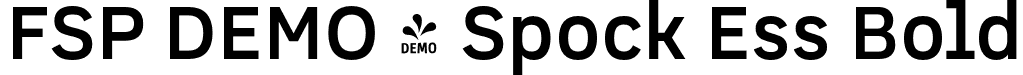 FSP DEMO - Spock Ess Bold font - Fontspring-DEMO-spockess-bold.otf