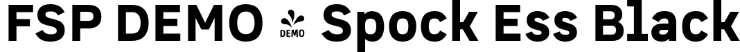 FSP DEMO - Spock Ess Black font - Fontspring-DEMO-spockess-black.otf