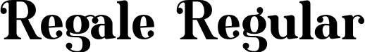 Regale Regular font - Regale.otf