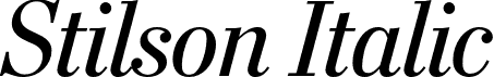 Stilson Italic font - Stilson Italic.otf