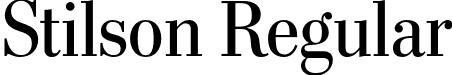 Stilson Regular font - Stilson Regular.otf