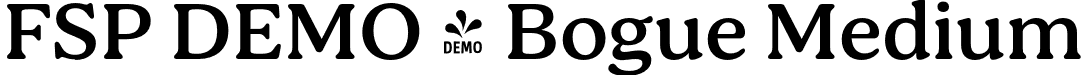 FSP DEMO - Bogue Medium font - Fontspring-DEMO-bogue-medium.otf