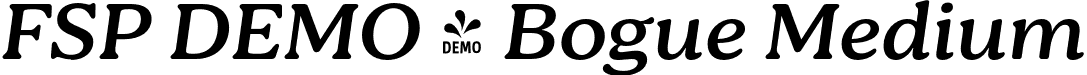 FSP DEMO - Bogue Medium font - Fontspring-DEMO-bogue-mediumitalic.otf