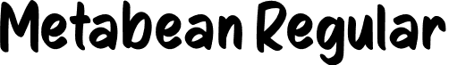 Metabean Regular font - Metabean-d9Pll.otf