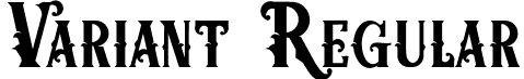 Variant Regular font - Variant.otf